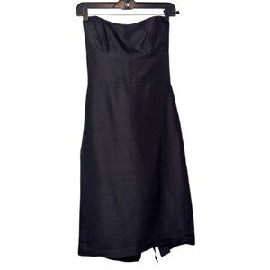 Jenny Yoo Collection Marisa pencil short tube dress black women's size 8 NWT